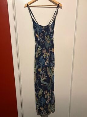 Mexx Navy Floral Maxi Slip Dress